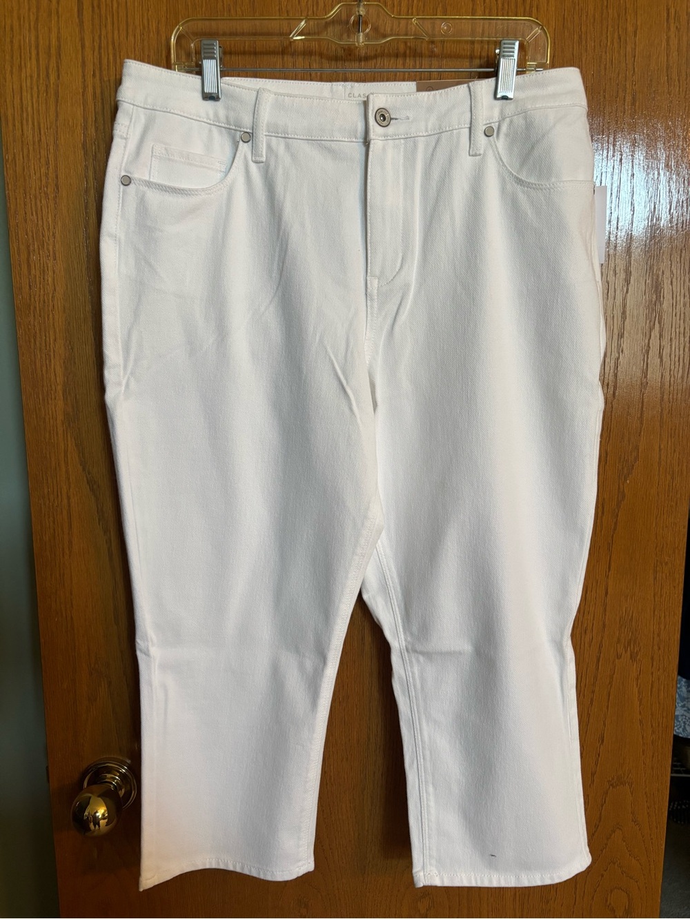 Coldwater Creek White Ankle Crop Jeans